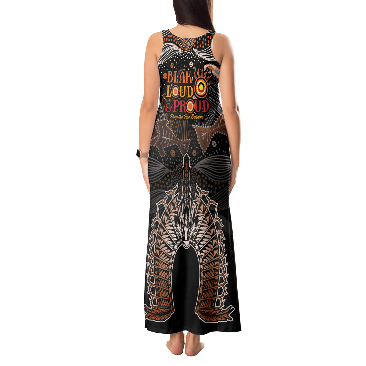 Torres Strait Islander NAIDOC 2024 Tank Maxi Dress Dhari Headdress Indigenous Cultural Spirit