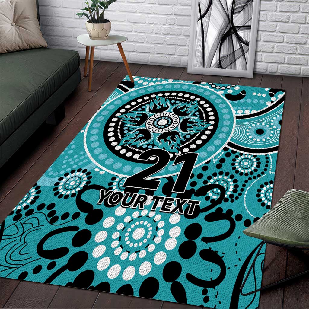 Heat Cricket Custom Area Rug Australian Aboriginal