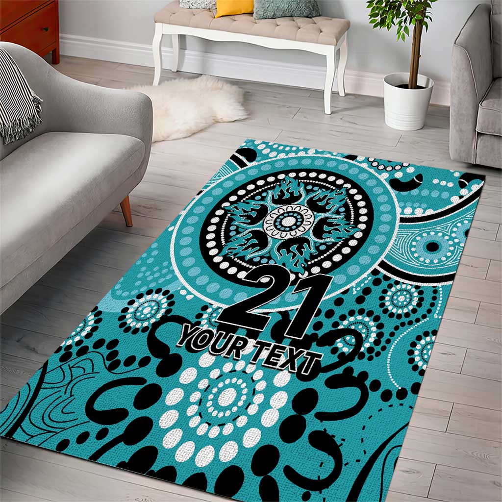 Heat Cricket Custom Area Rug Australian Aboriginal