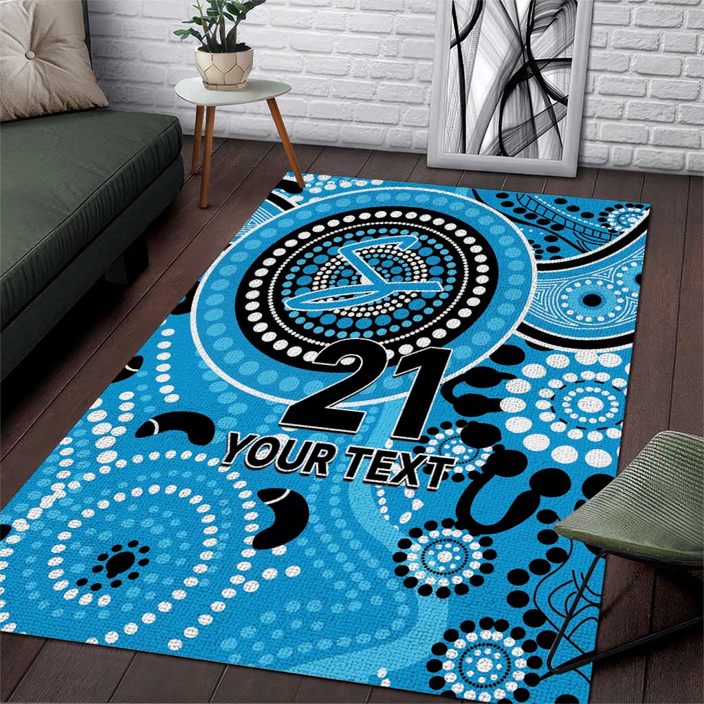 Strikers Cricket Custom Area Rug Australian Aboriginal