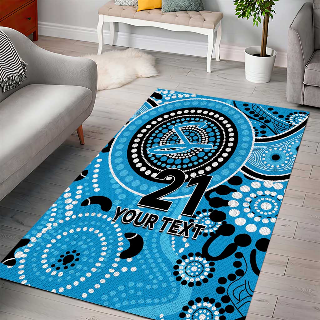 Strikers Cricket Custom Area Rug Australian Aboriginal