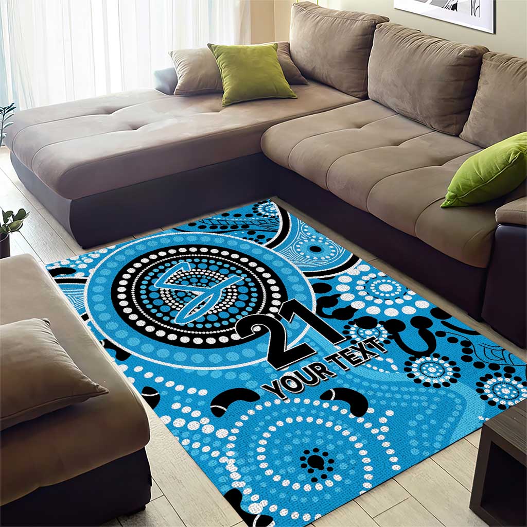 Strikers Cricket Custom Area Rug Australian Aboriginal