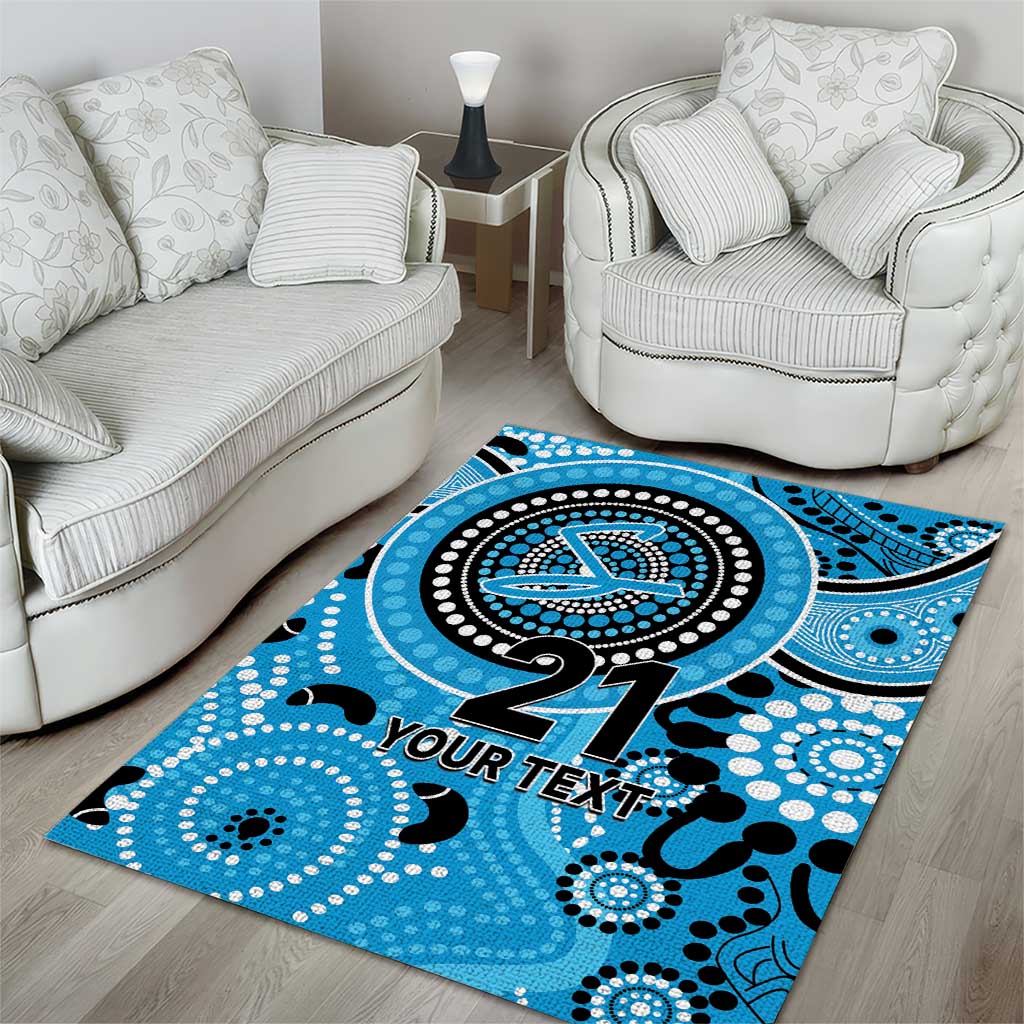 Strikers Cricket Custom Area Rug Australian Aboriginal