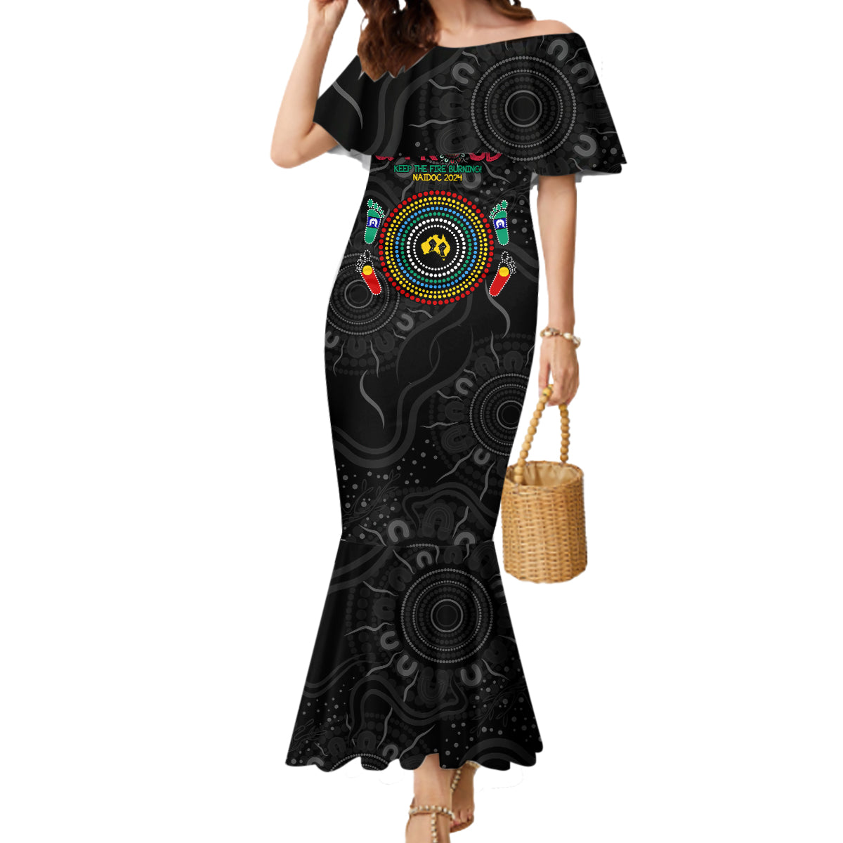 Blak Loud and Proud NAIDOC 2024 Mermaid Dress Indigenous Aboriginal LT ...