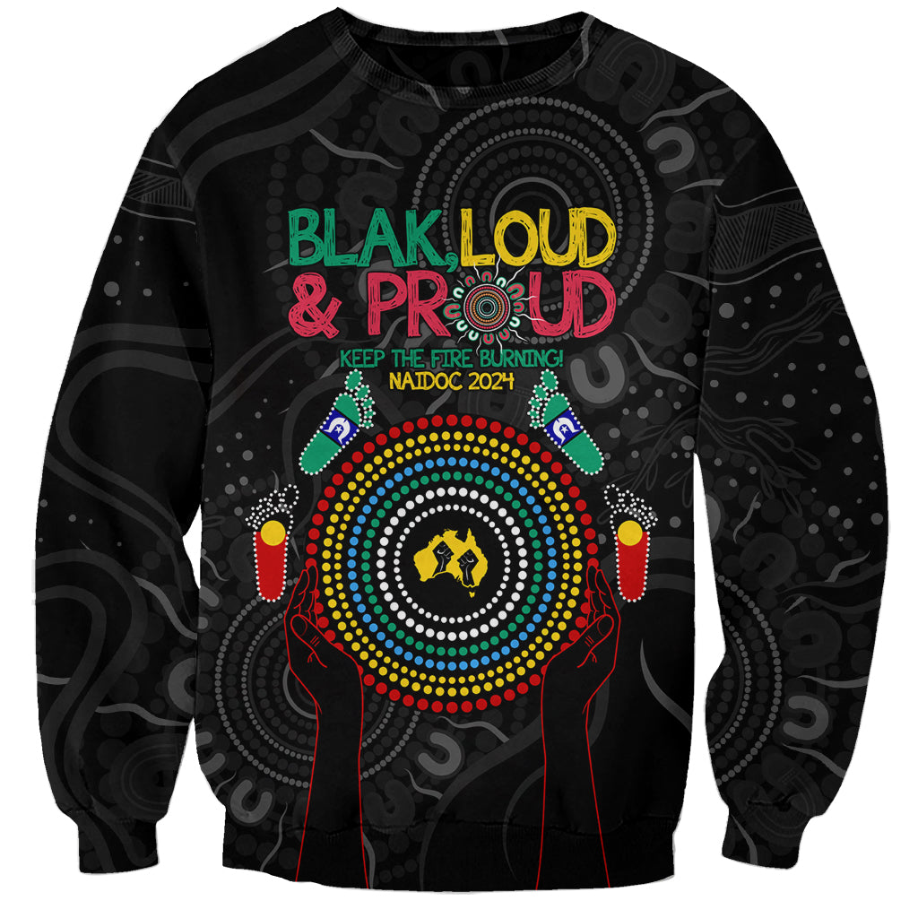 Blak Loud and Proud NAIDOC 2024 Sweatshirt Indigenous Aboriginal