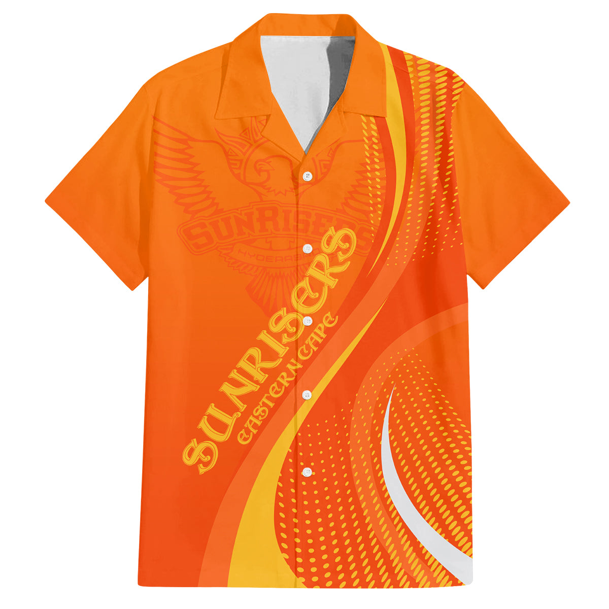 sunrisers-eastern-cape-custom-family-matching-off-shoulder-maxi-dress-and-hawaiian-shirt-south-african-cricket-2024-sporty