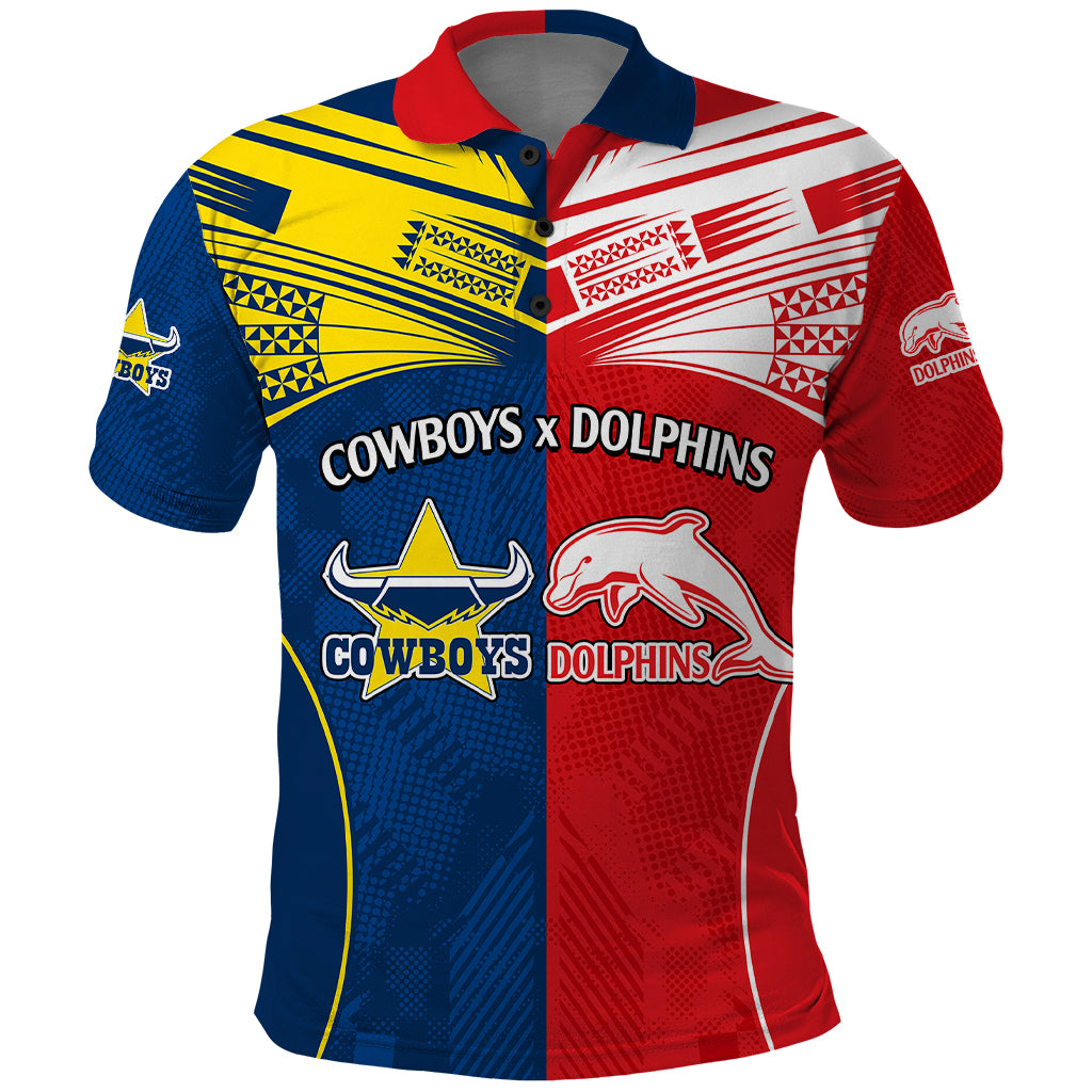 custom-text-and-number-nrl-half-dolphins-and-half-cowboys-rugby-polo-shirt-sporty-style