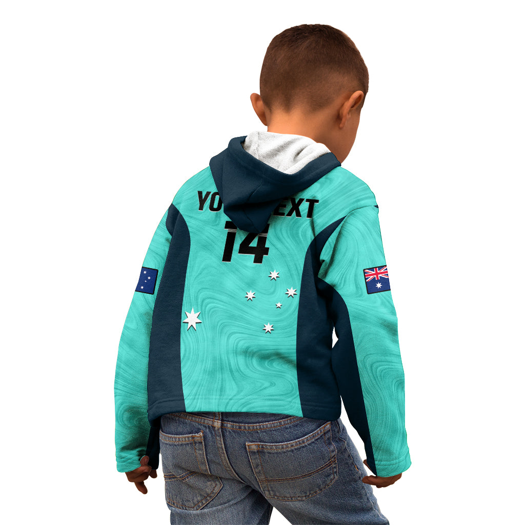 personalised-australia-soccer-kid-hoodie-turquoise-matildas-world-cup-2023-go-champions