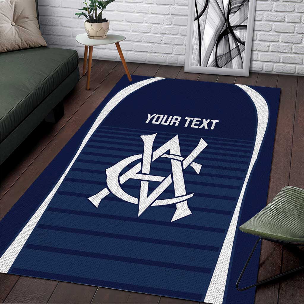 Custom Victoria Cricket Area Rug Go Champions - Sporty Style