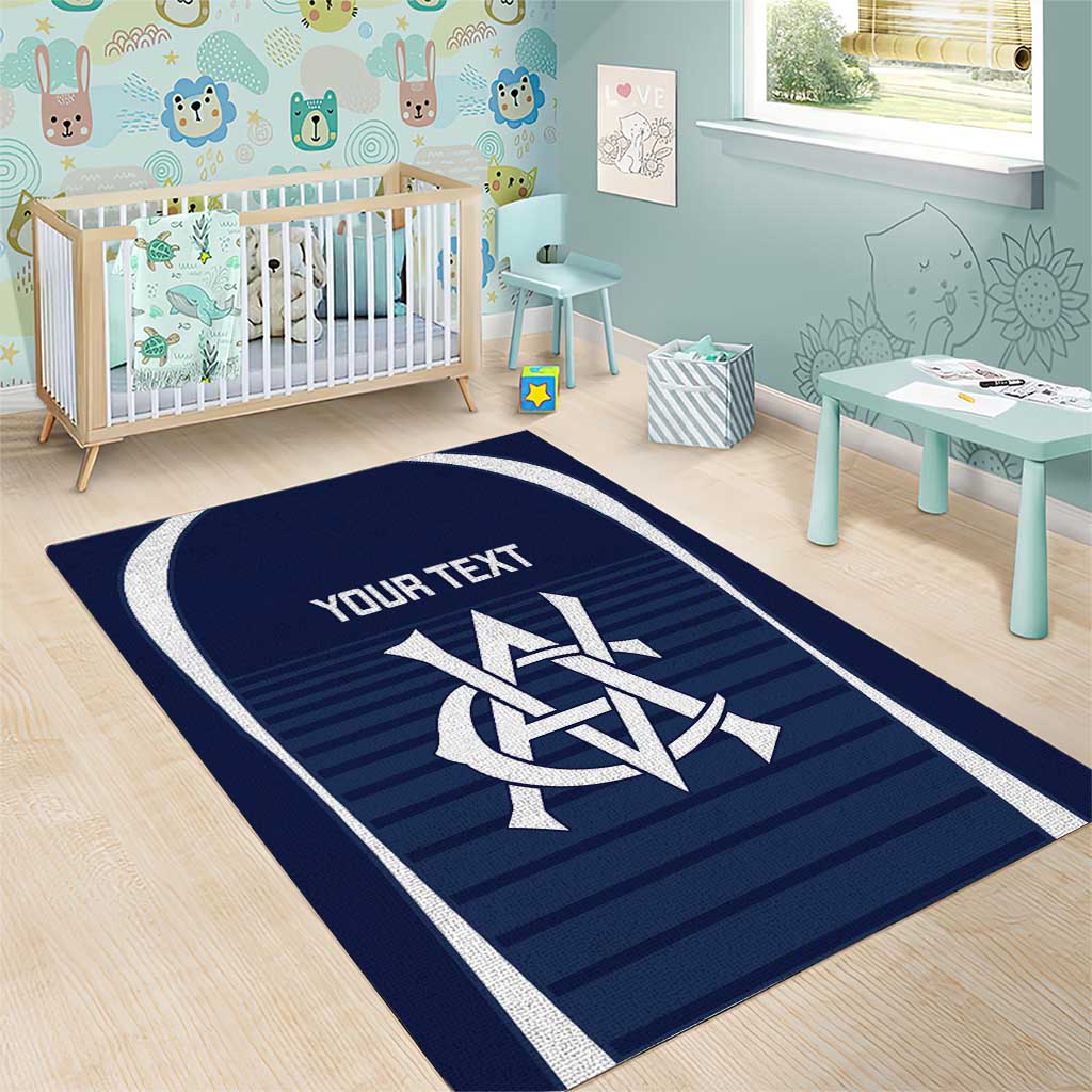 Custom Victoria Cricket Area Rug Go Champions - Sporty Style