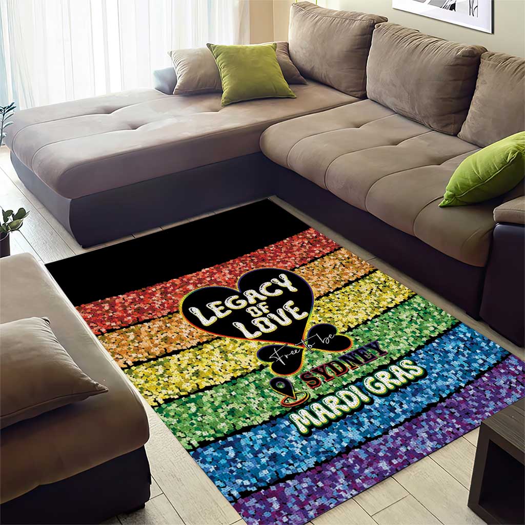 Free To Be Sydney Mardi Gras Area Rug Legacy Of Love