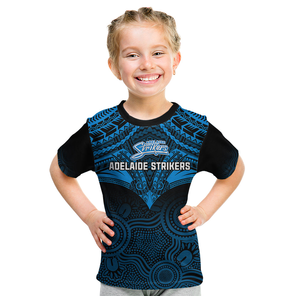 adelaide-strikers-cricket-kid-t-shirt-2023-unique-indigenous-art-mix-polynesian-pattern