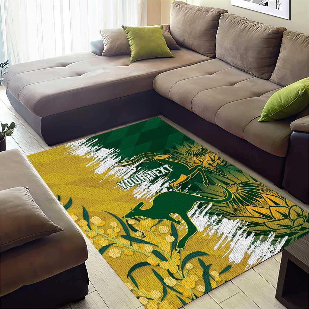 Custom Australia And South Africa Cricket Area Rug Aussies Proteas Together