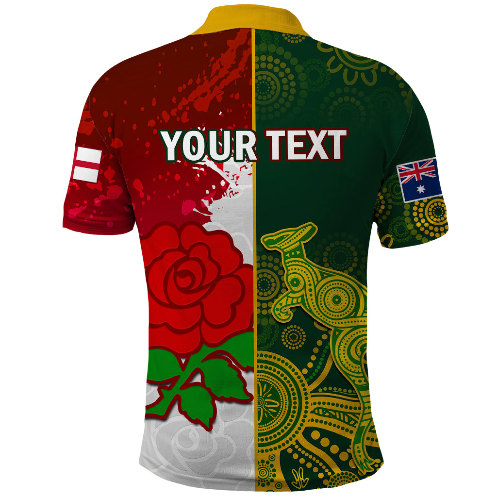 personalised-australia-and-england-rugby-polo-shirt-indigenous-wallabies-with-red-roses-sporty-version