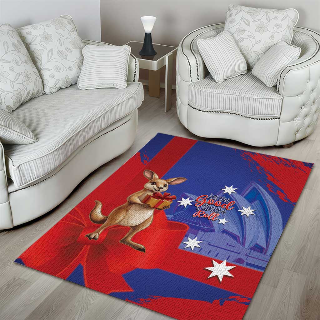 Happy Boxing Day Australia Area Rug Let The Good Time Roll!