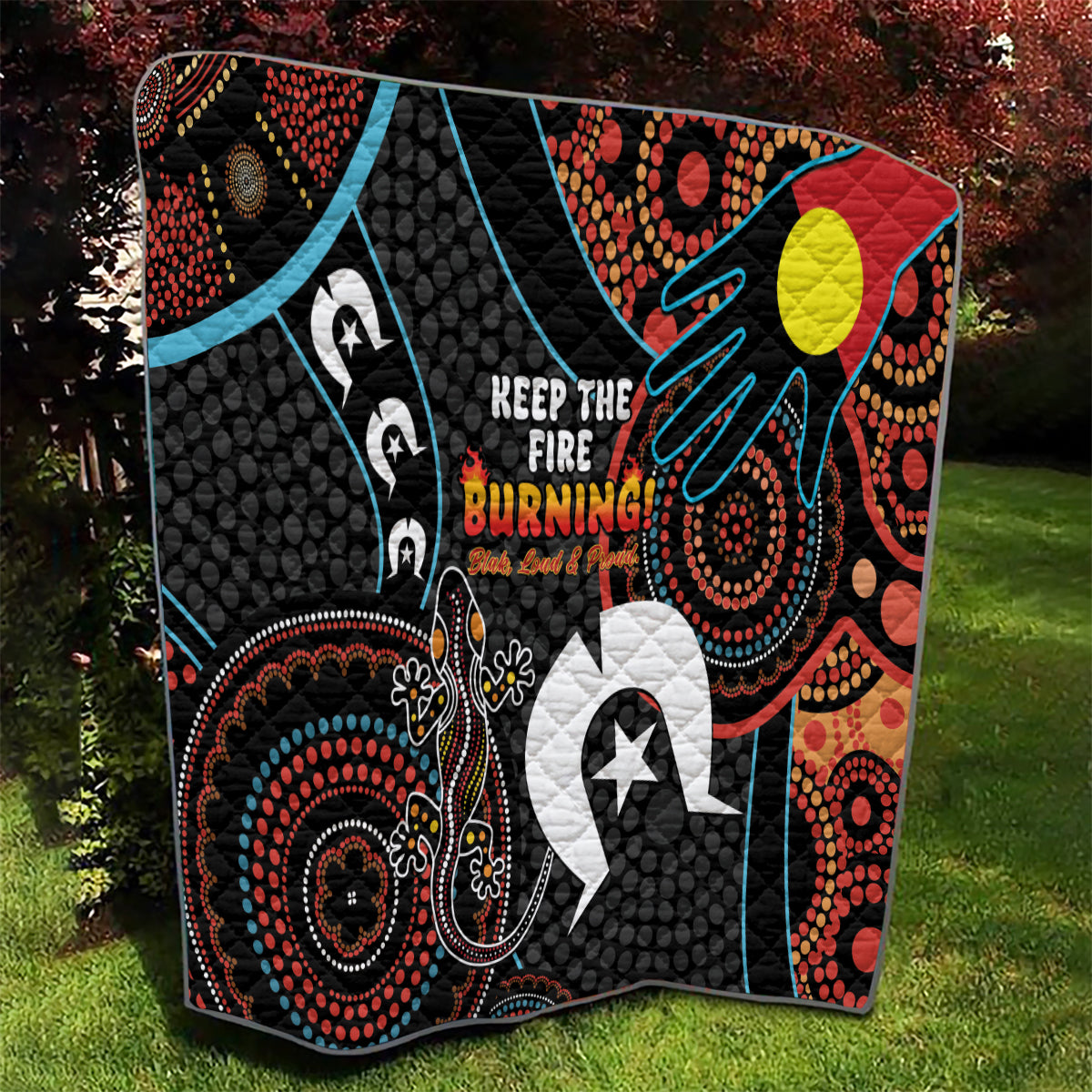 NAIDOC Week 2024 Quilt Keep The Fire Burning Indigenous Art