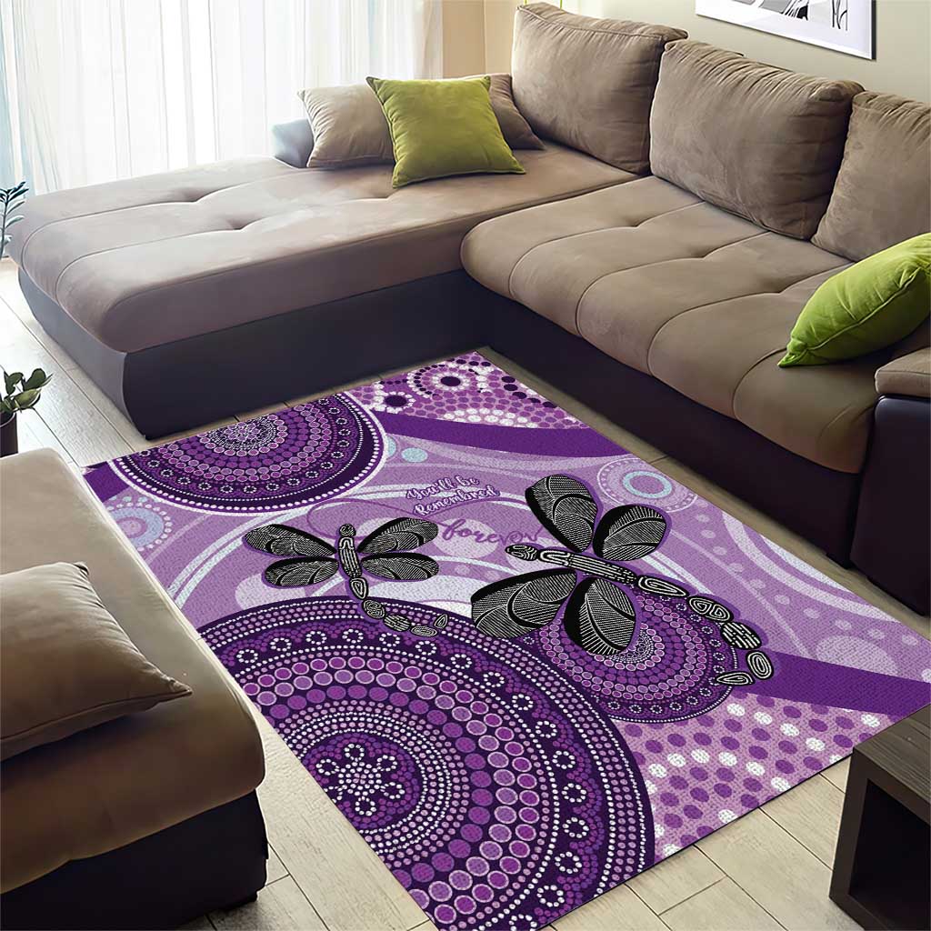 Memorial Australia Area Rug You Will Be Remembered Aboriginal Art