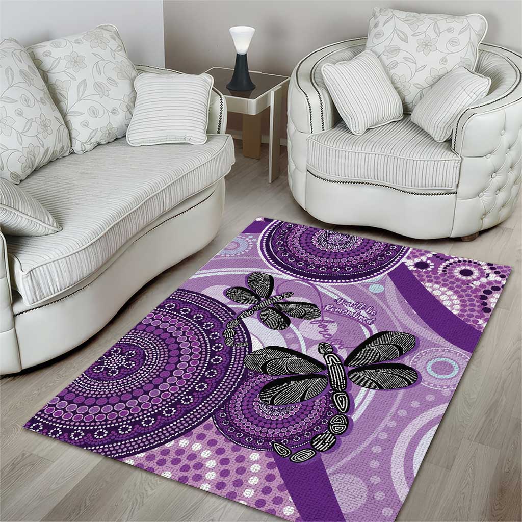 Memorial Australia Area Rug You Will Be Remembered Aboriginal Art