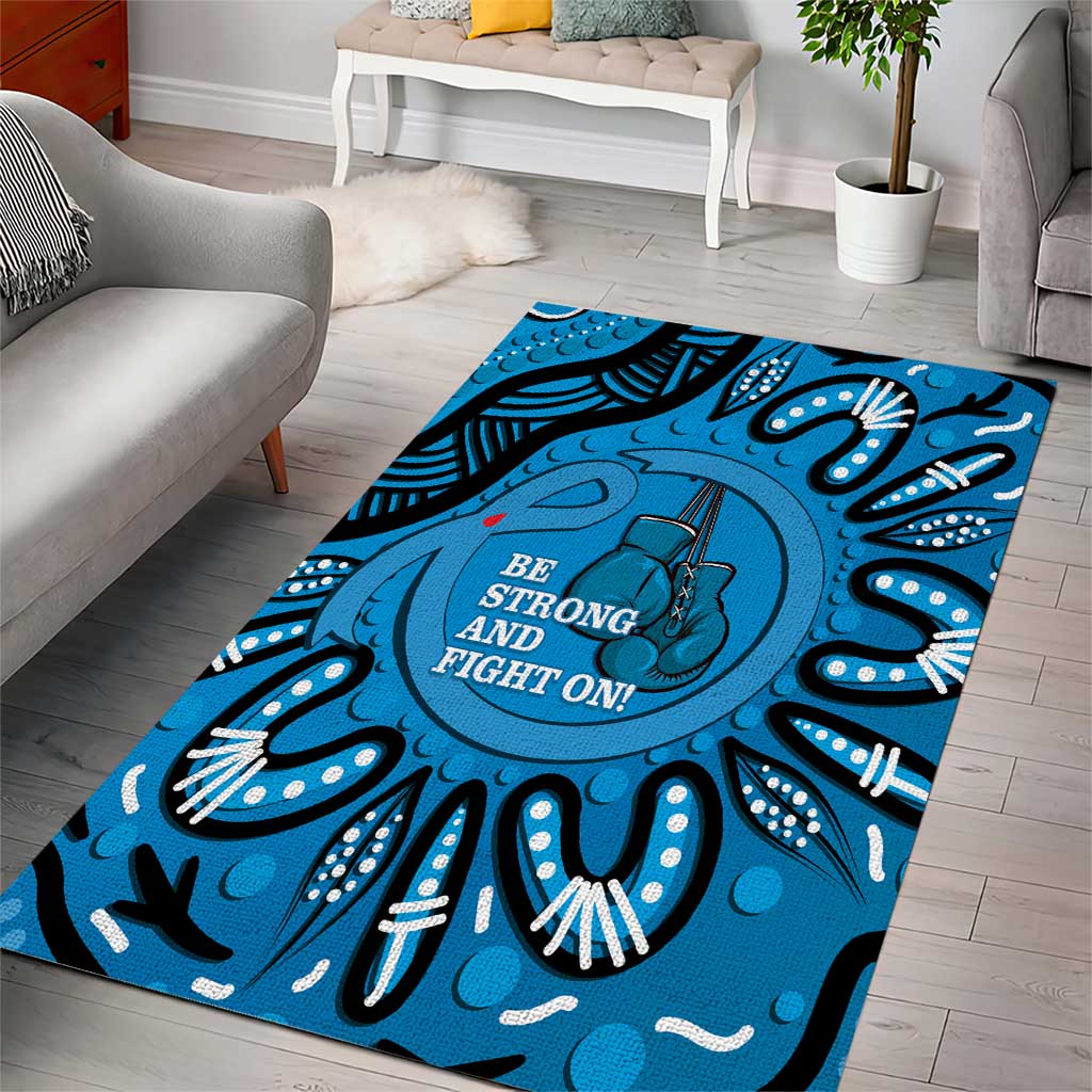 Australia Diabetes Awareness Month Area Rug Be Strong And Fight On Aboriginal Art