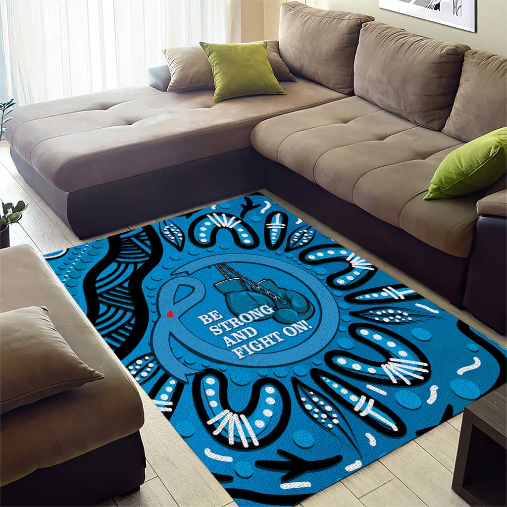 Australia Diabetes Awareness Month Area Rug Be Strong And Fight On Aboriginal Art