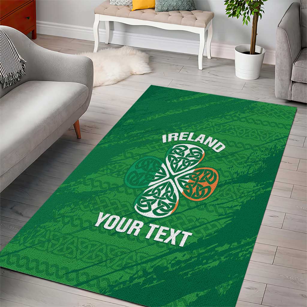 Custom Ireland Cricket Area Rug Irish Celtic Knot - National Color