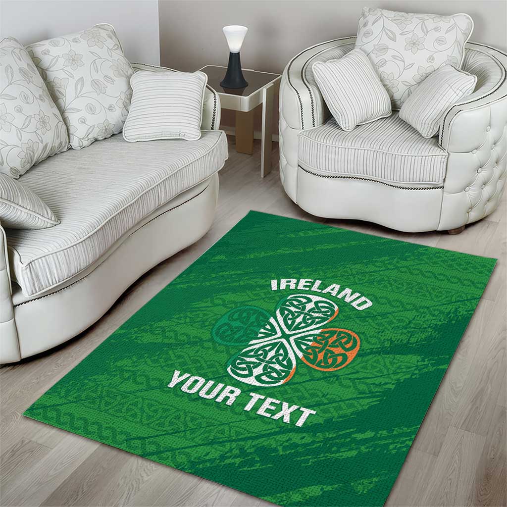 Custom Ireland Cricket Area Rug Irish Celtic Knot - National Color