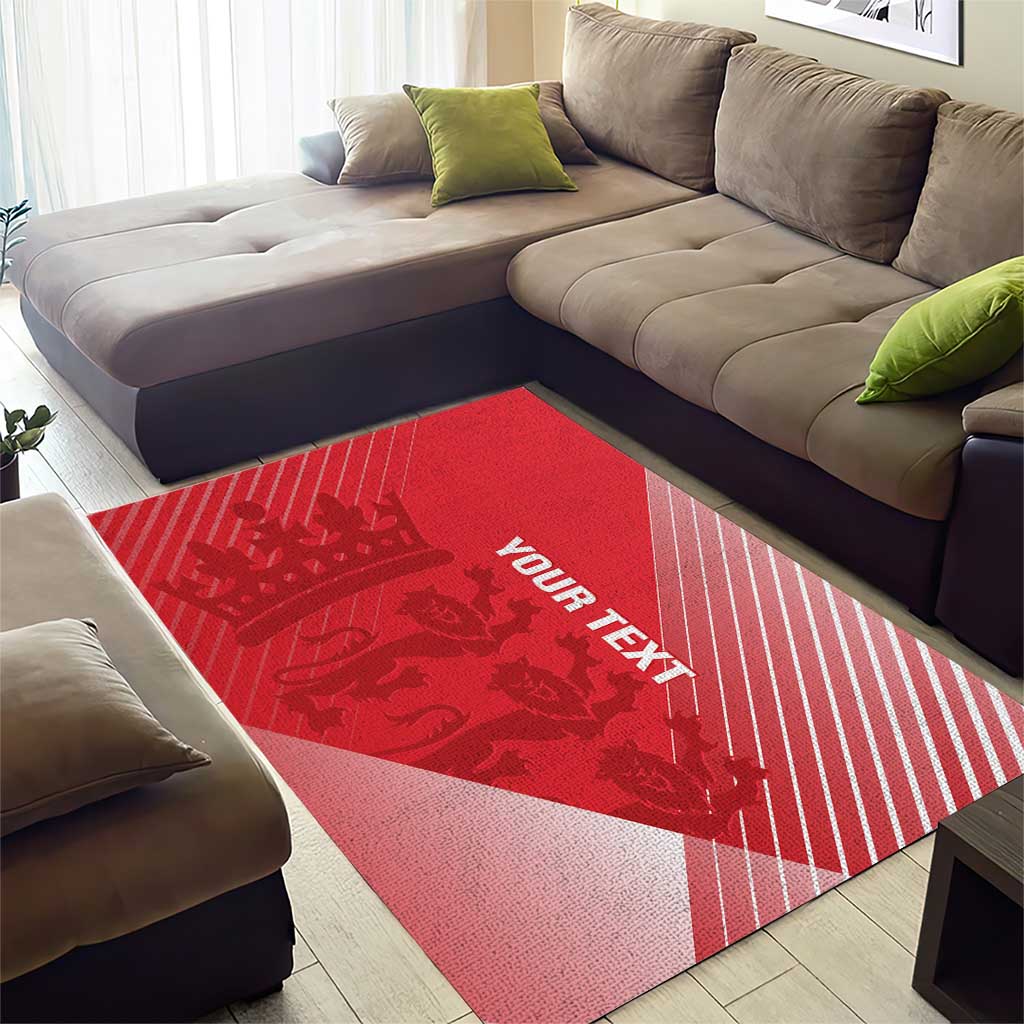 Custom England Cricket Area Rug Go Champions Sporty Style