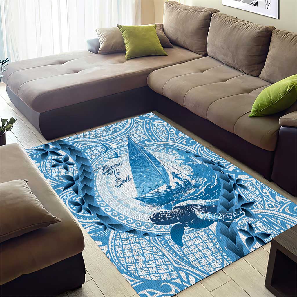 New Zealand Saling Area Rug Aotearoa Yacht Racing - Born To Sail