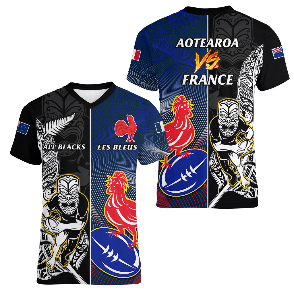 new-zealand-and-france-rugby-women-v-neck-t-shirt-all-black-with-les-bleus-together-2023-world-cup