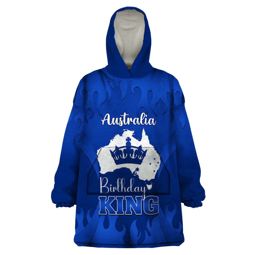 australia-king-birthday-wearable-blanket-hoodie-australian-map-with-crown-blue-version