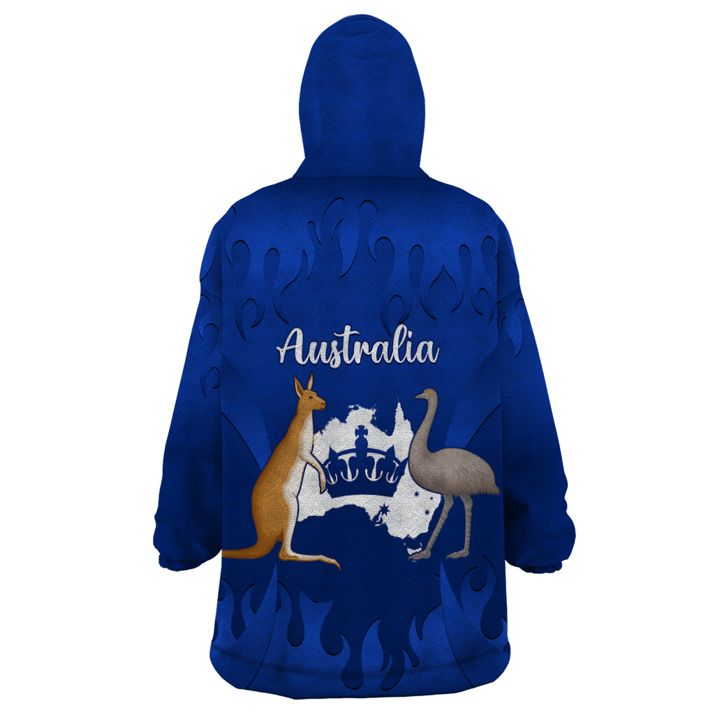 australia-king-birthday-wearable-blanket-hoodie-australian-map-with-crown-blue-version