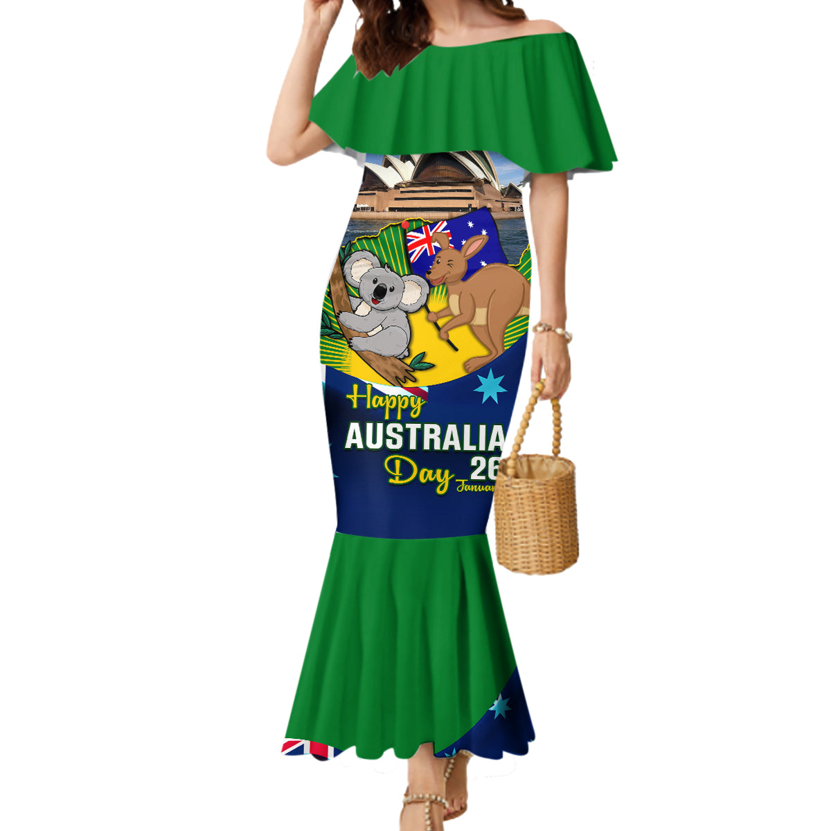 australia-day-mermaid-dress-2024-proud-to-be-australian-national-color