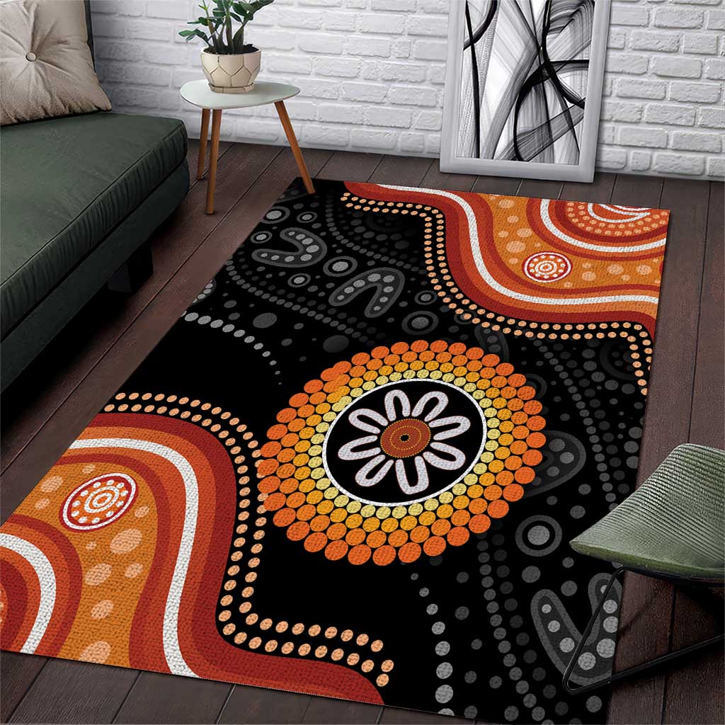 Australia Aboriginal Art Area Rug Indigenous Proud