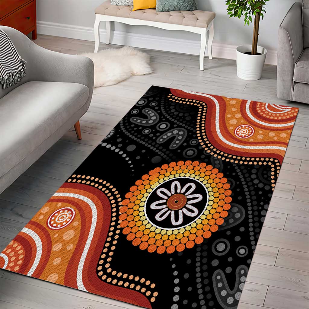 Australia Aboriginal Art Area Rug Indigenous Proud