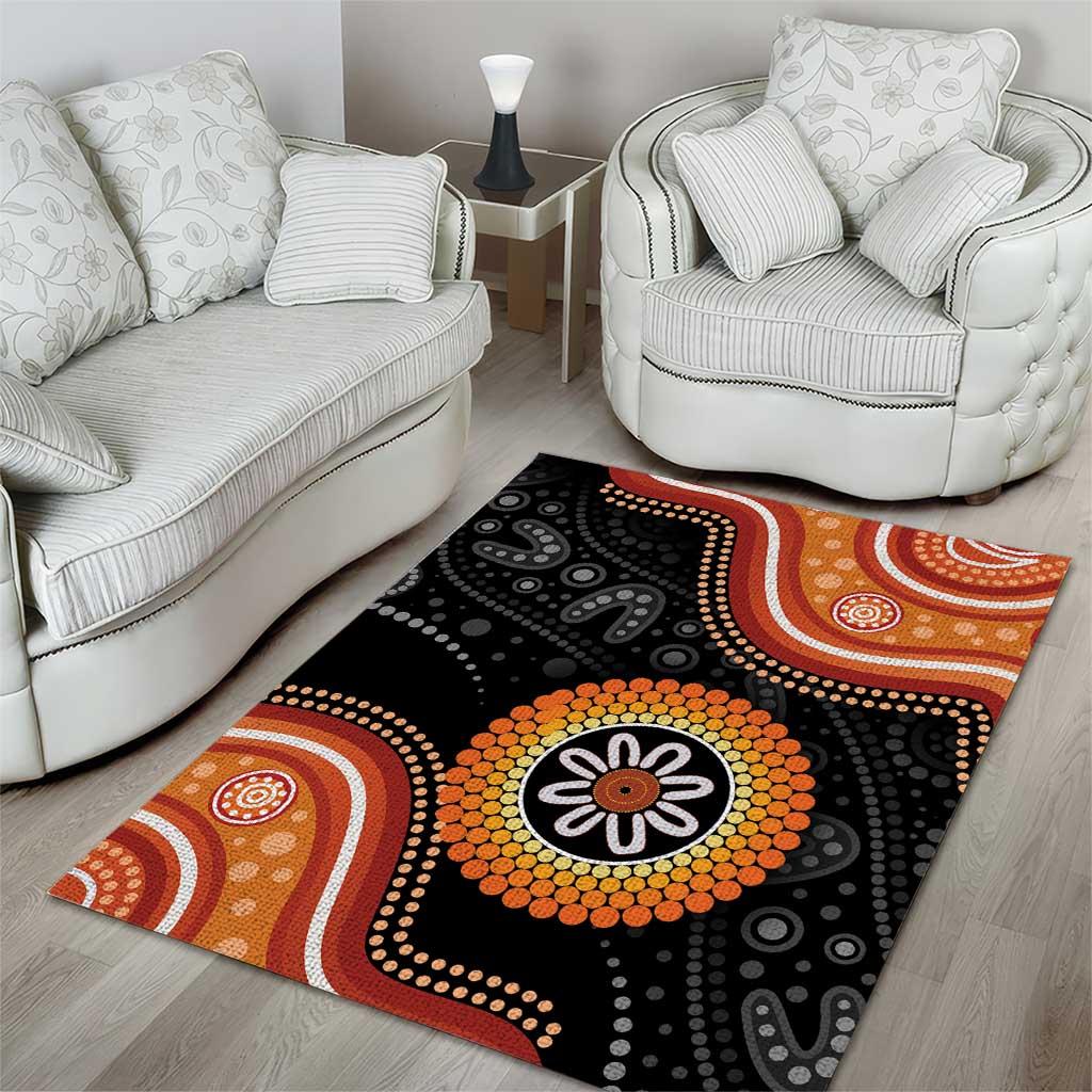 Australia Aboriginal Art Area Rug Indigenous Proud