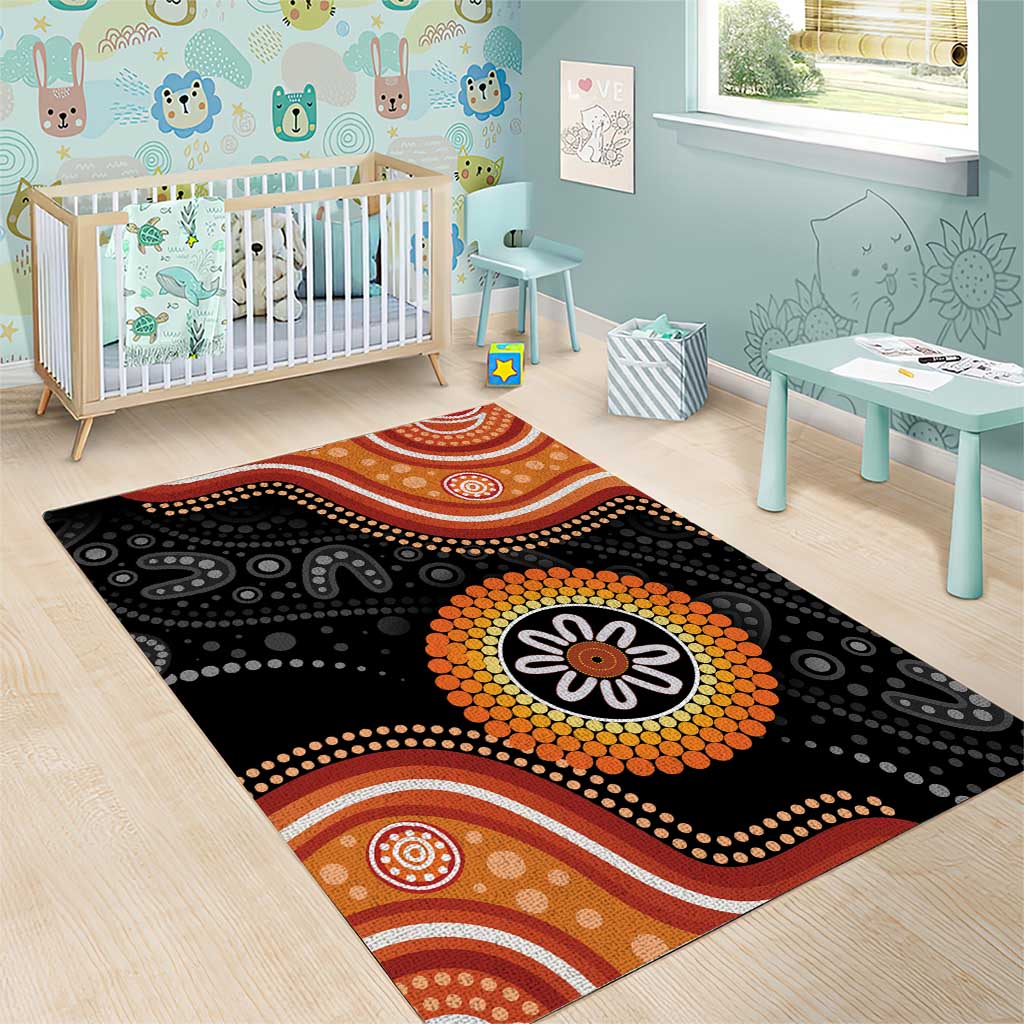 Australia Aboriginal Art Area Rug Indigenous Proud