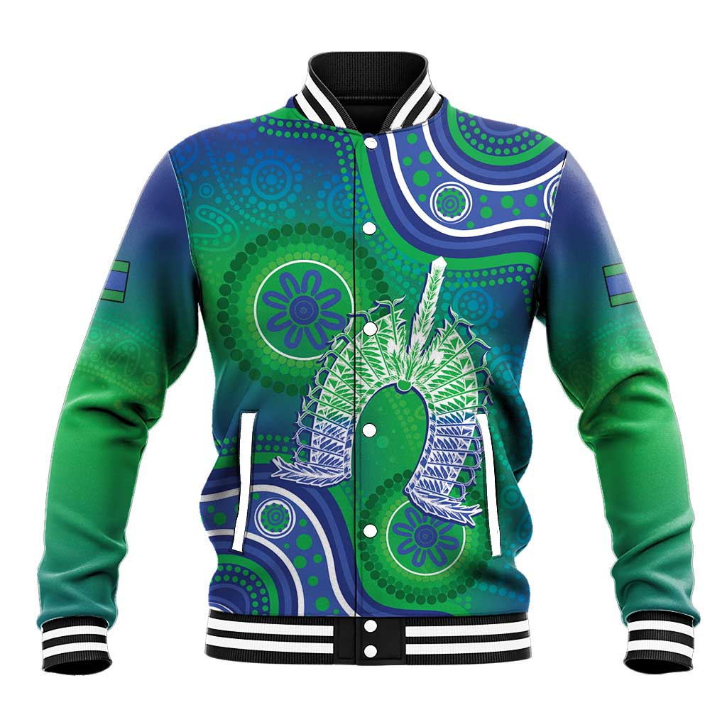 Australia Torres Strait Islanders Baseball Jacket Dhari Aboriginal Pattern