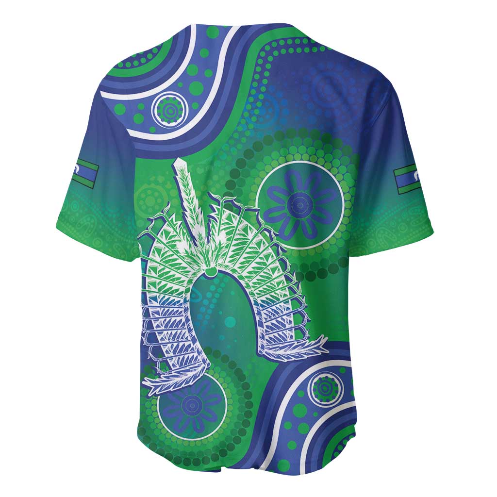 Australia Torres Strait Islanders Baseball Jersey Dhari Aboriginal Pattern