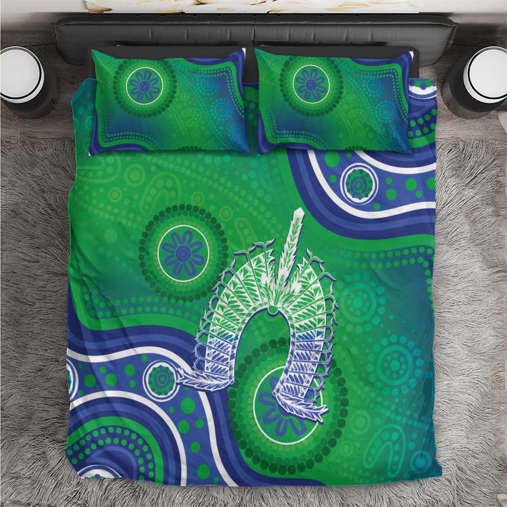 Australia Torres Strait Islanders Bedding Set Dhari Aboriginal Pattern