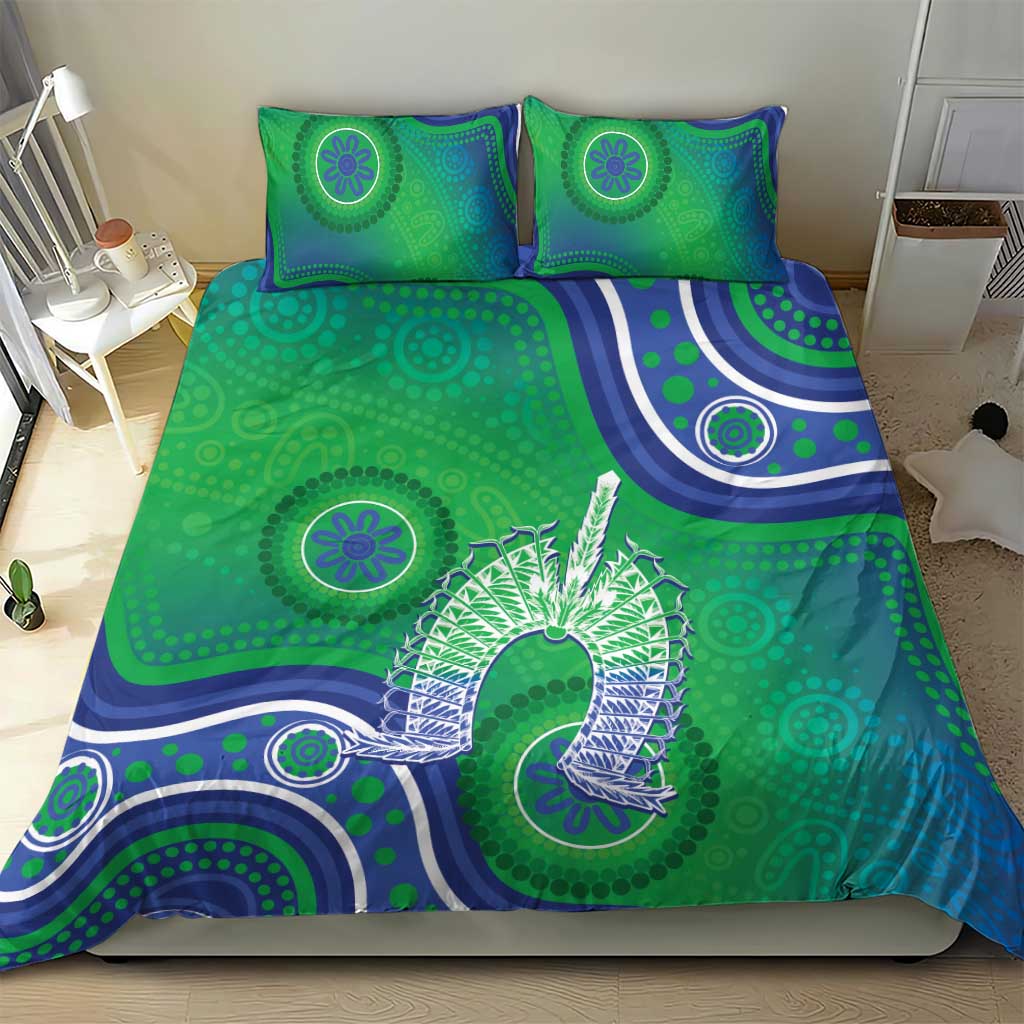 Australia Torres Strait Islanders Bedding Set Dhari Aboriginal Pattern