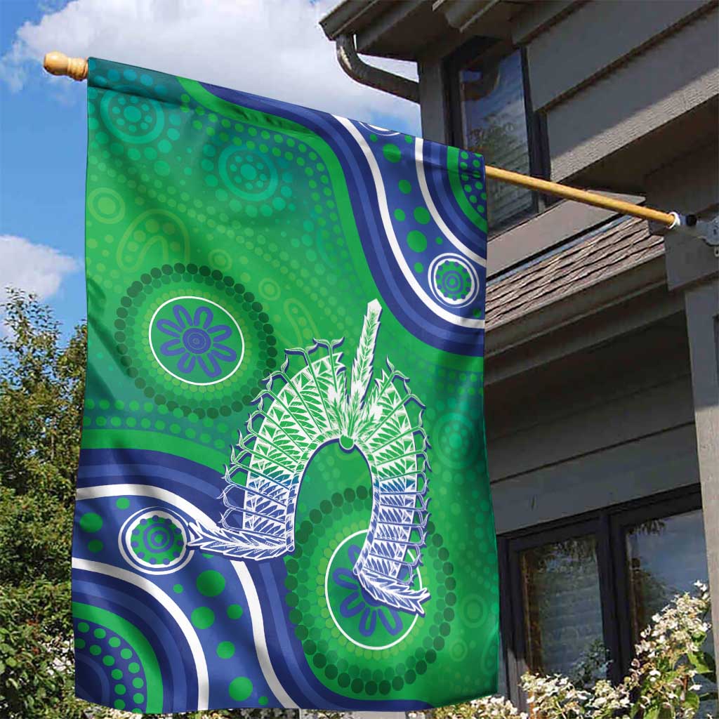 Australia Torres Strait Islanders Garden Flag Dhari Aboriginal Pattern