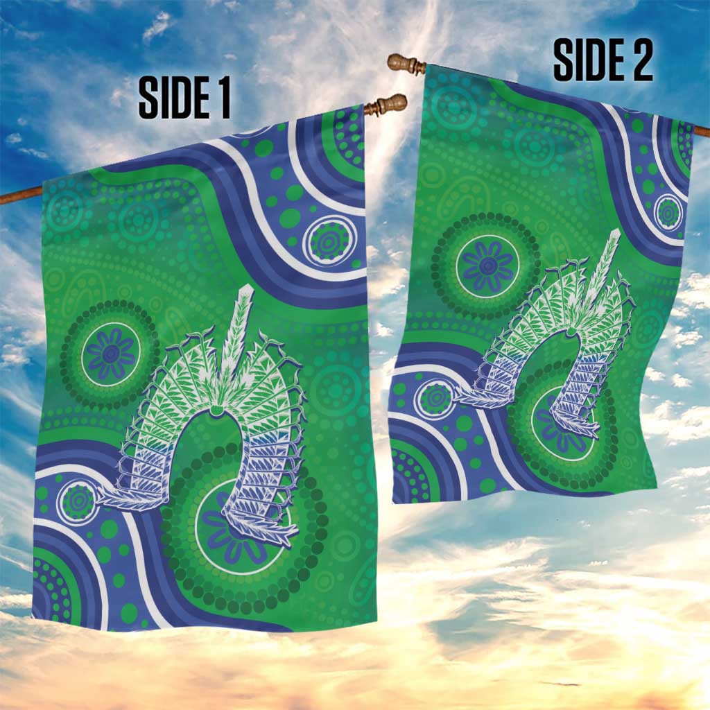 Australia Torres Strait Islanders Garden Flag Dhari Aboriginal Pattern