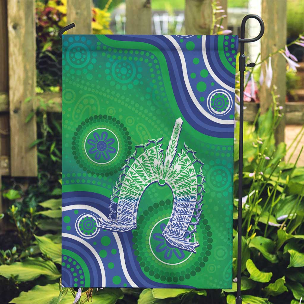 Australia Torres Strait Islanders Garden Flag Dhari Aboriginal Pattern