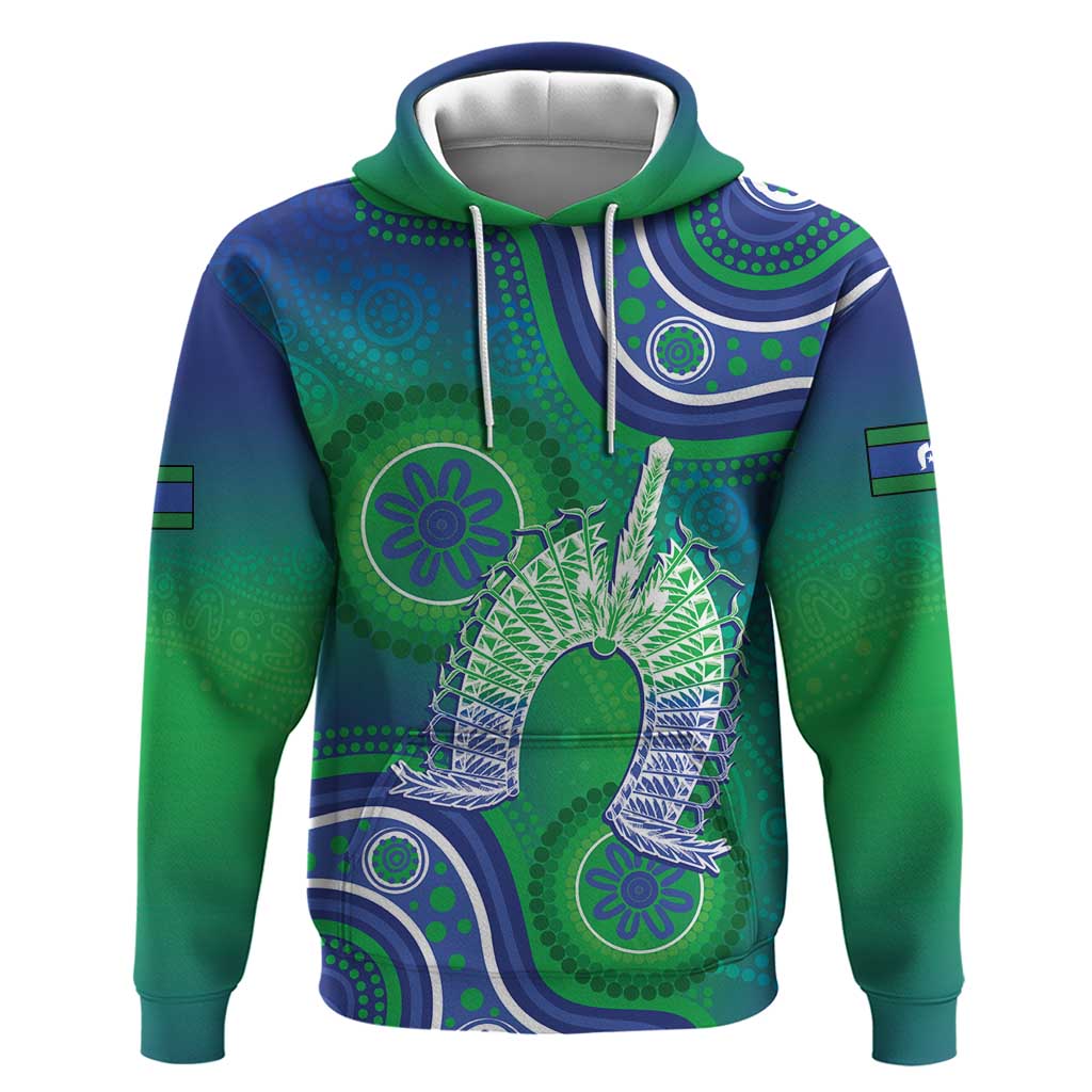 Australia Torres Strait Islanders Hoodie Dhari Aboriginal Pattern