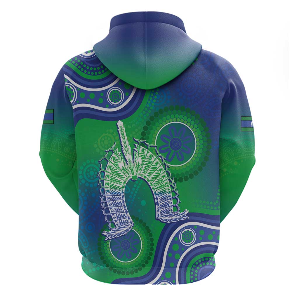 Australia Torres Strait Islanders Hoodie Dhari Aboriginal Pattern