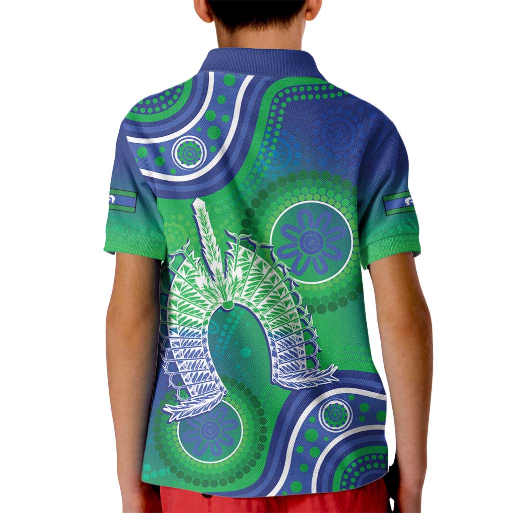 Australia Torres Strait Islanders Kid Polo Shirt Dhari Aboriginal Pattern