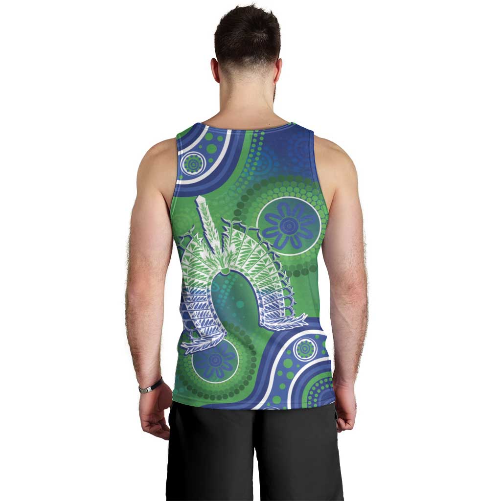 Australia Torres Strait Islanders Men Tank Top Dhari Aboriginal Pattern