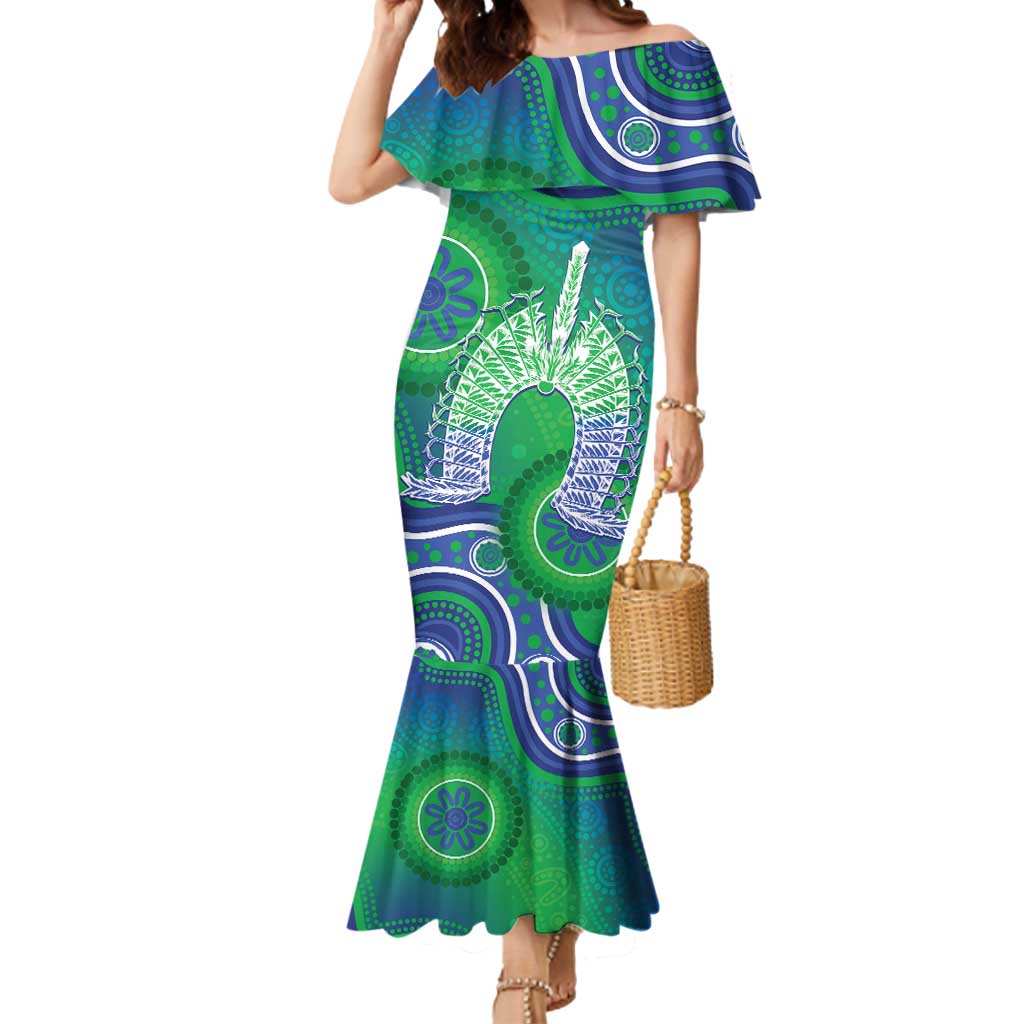 Australia Torres Strait Islanders Mermaid Dress Dhari Aboriginal Pattern