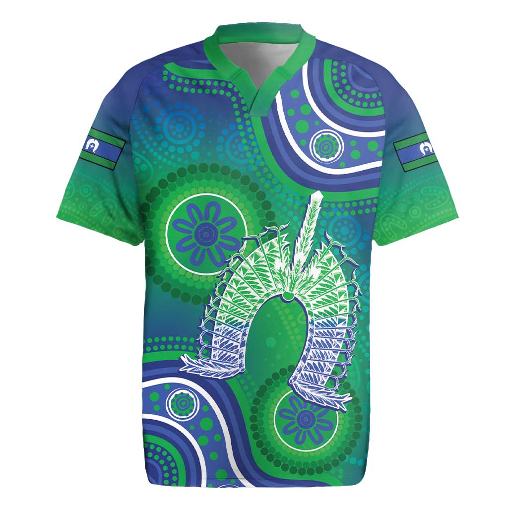 Australia Torres Strait Islanders Rugby Jersey Dhari Aboriginal Pattern