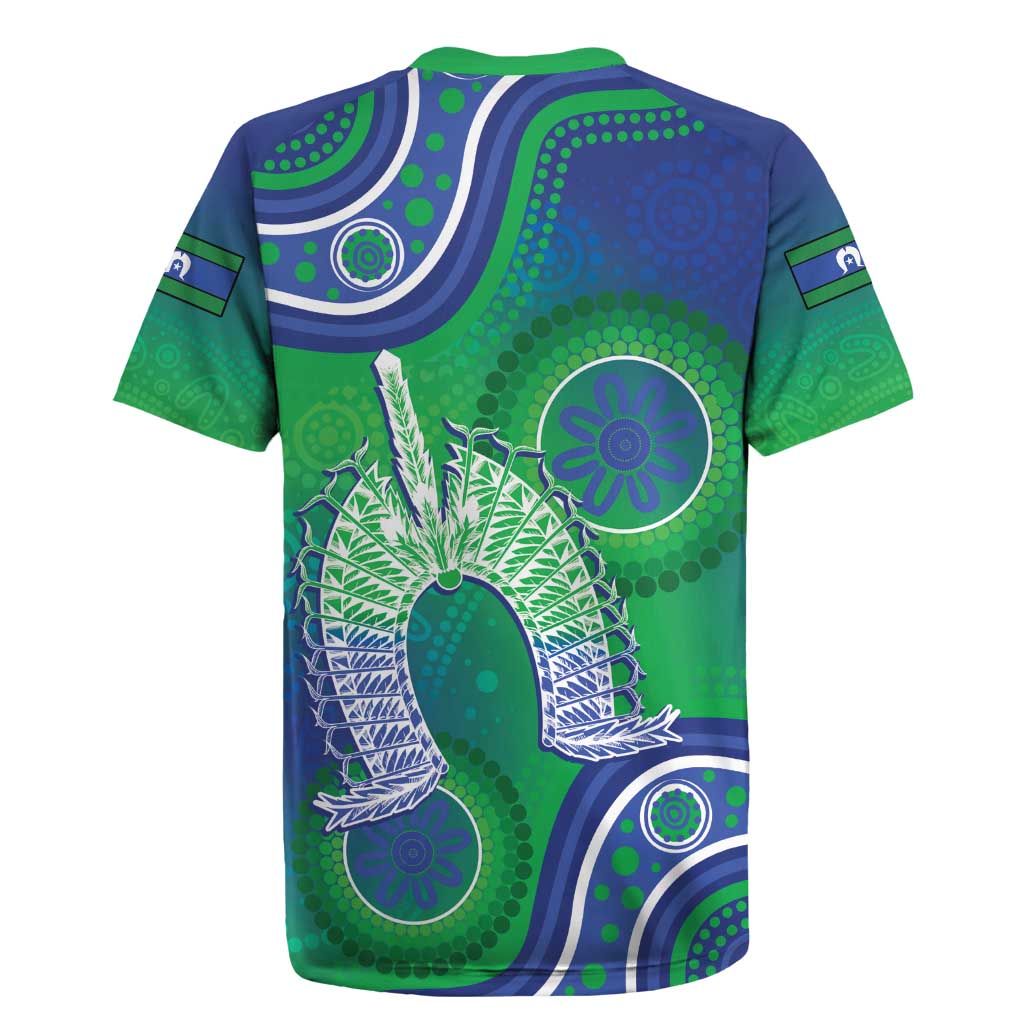 Australia Torres Strait Islanders Rugby Jersey Dhari Aboriginal Pattern